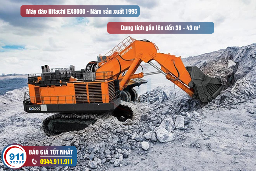 Máy xúc Hitachi EX8000 - Năm sản xuất 1995