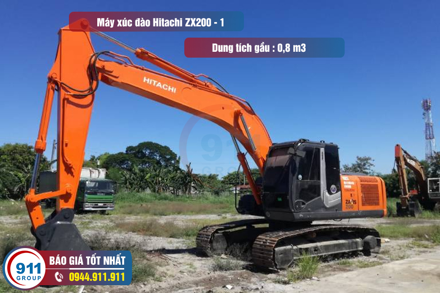 Máy xúc Hitachi ZX200 - 1