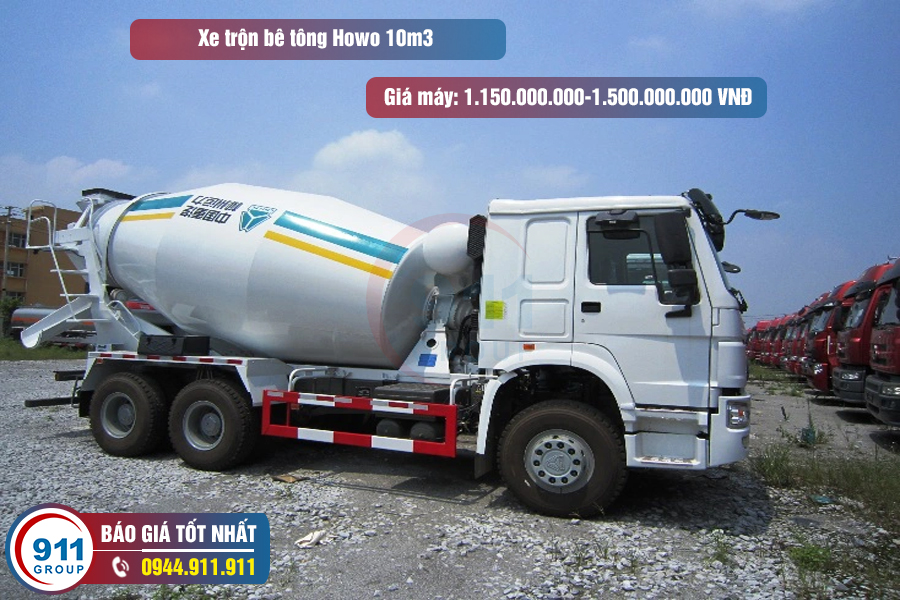 Những Lưu Ý Khi Mua Xe Bồn Trộn Bê Tông Howo 10m3