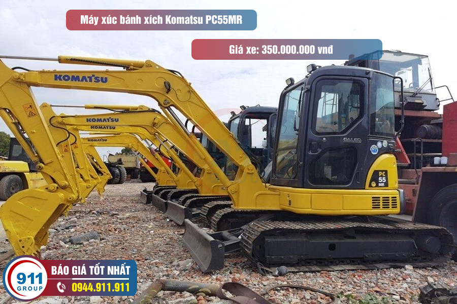 Máy xúc bánh xích Komatsu PC55MR