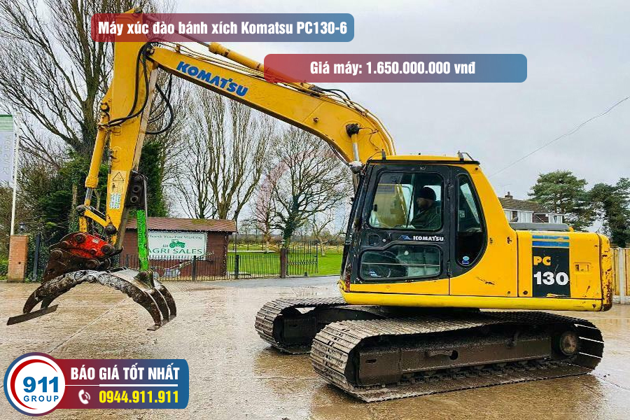 Máy xúc đào bánh xích Komatsu PC130-6