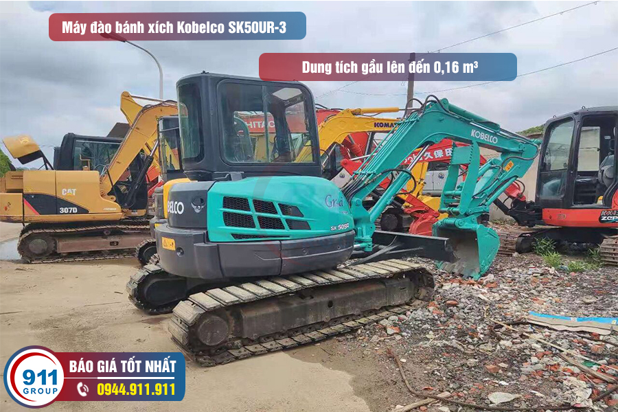 Máy xúc bánh xích Komatsu SK50UR-3