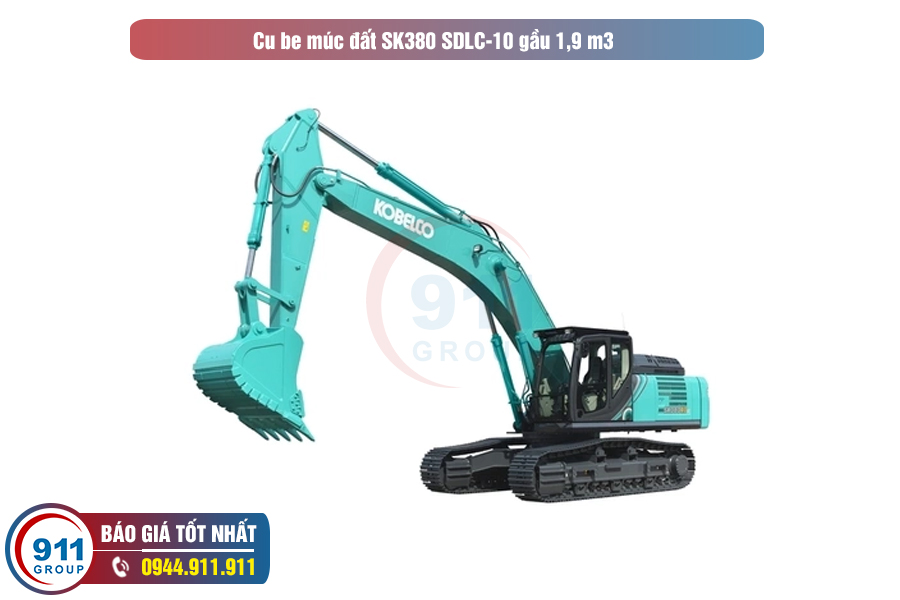 Cu be múc đất SK380 SDLC-10