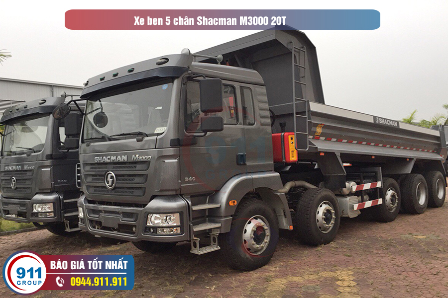 Xe ben 5 chân Shacman M3000 20T