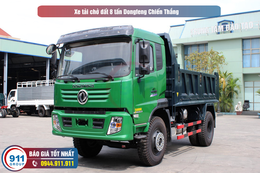 Xe tải chở đất 8 tấn Dongfeng Chiến Thắng