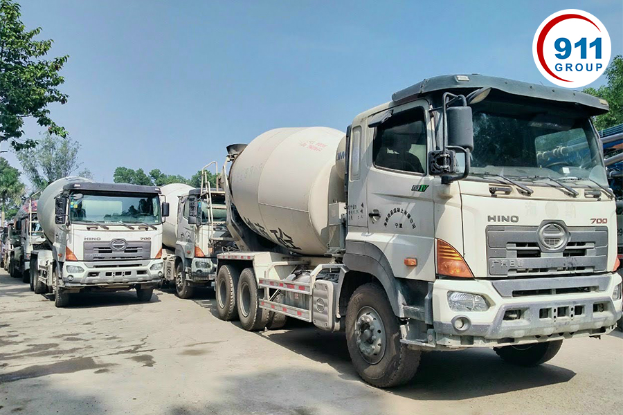 kích thước xe chở bê tông