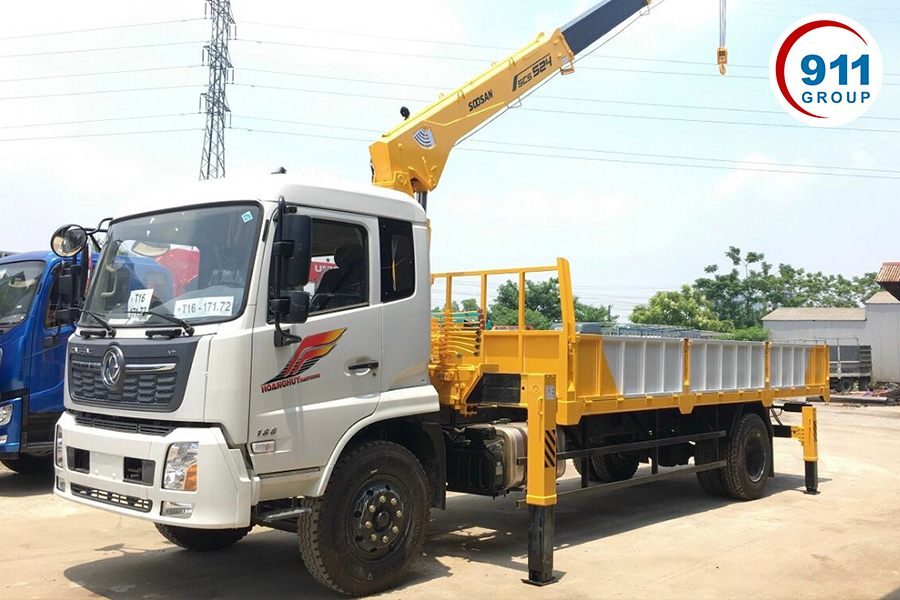 Xe tải Dongfeng B180 Gắn Cẩu SOOSAN SCS525