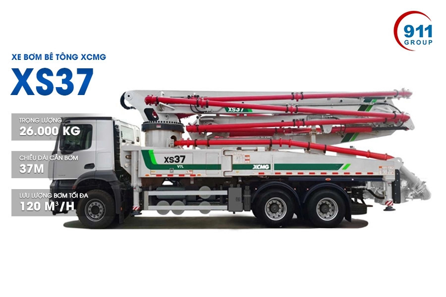 (Xe bơm bê tông XCMG XS37