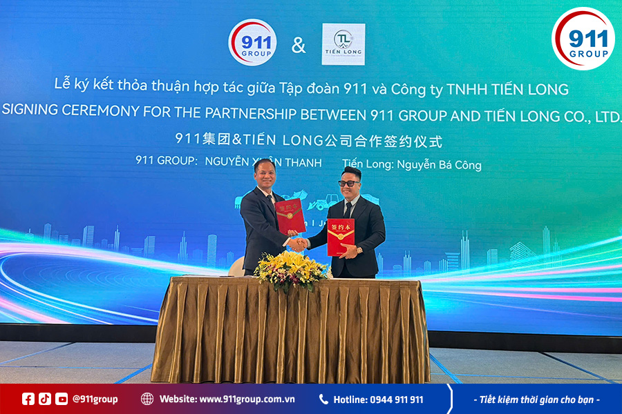 Ký kết hợp tác giữa Tập Đoàn 911 và Công ty Tiến Long