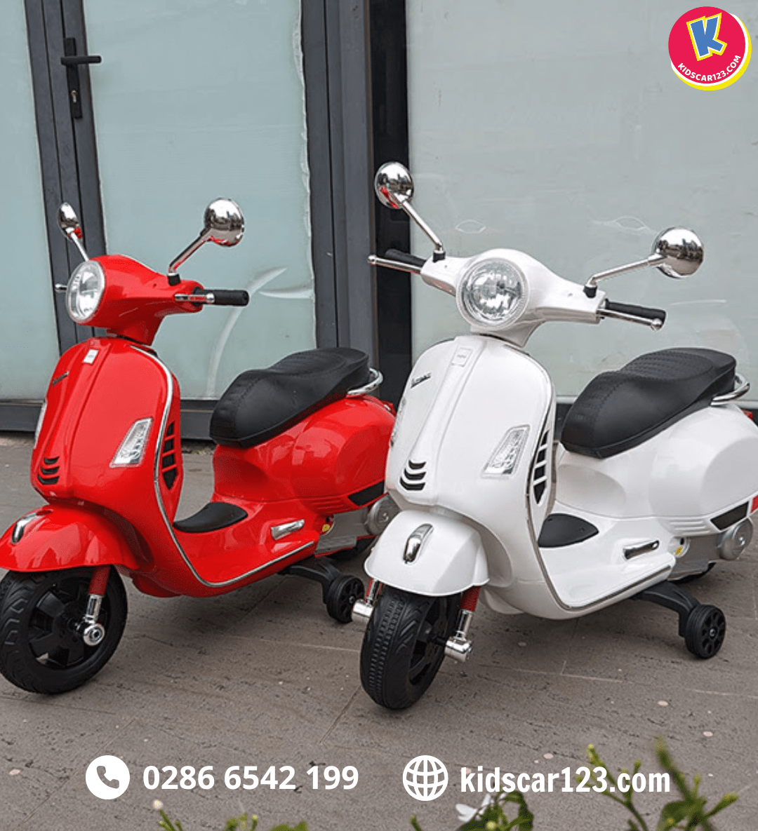 Xe máy điện Vespa cho bé gái
