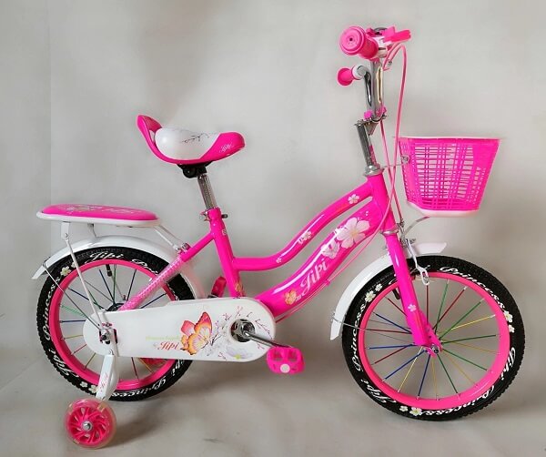Mẫu xe đạp màu hồng dành cho bé gái từ 4 - 9 tuổi