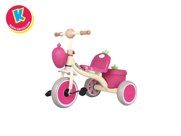 Xe đạp 3 bánh cà rốt mã 518 cho bé từ 2 - 7 tuổi sử dụng