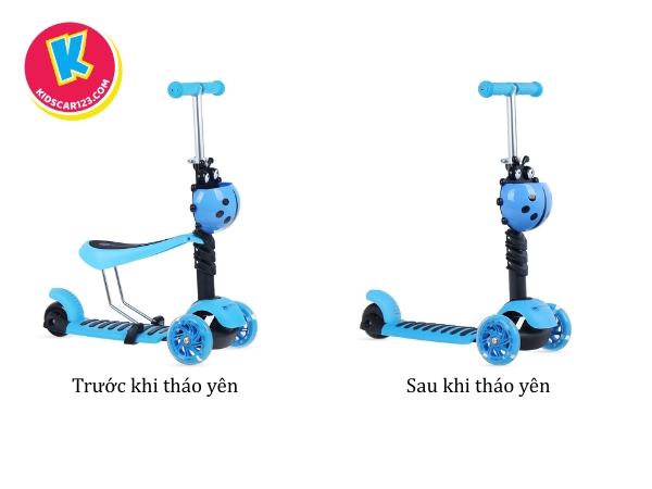 Xe trượt Scooter con bọ 2IN1-2863 cho bé 1 - 8 tuổi 
