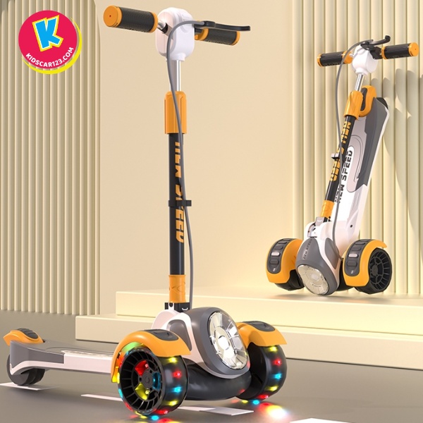 Xe Scooter trẻ em có đèn LED và nhạc ST22 3 - 10 tuổi  