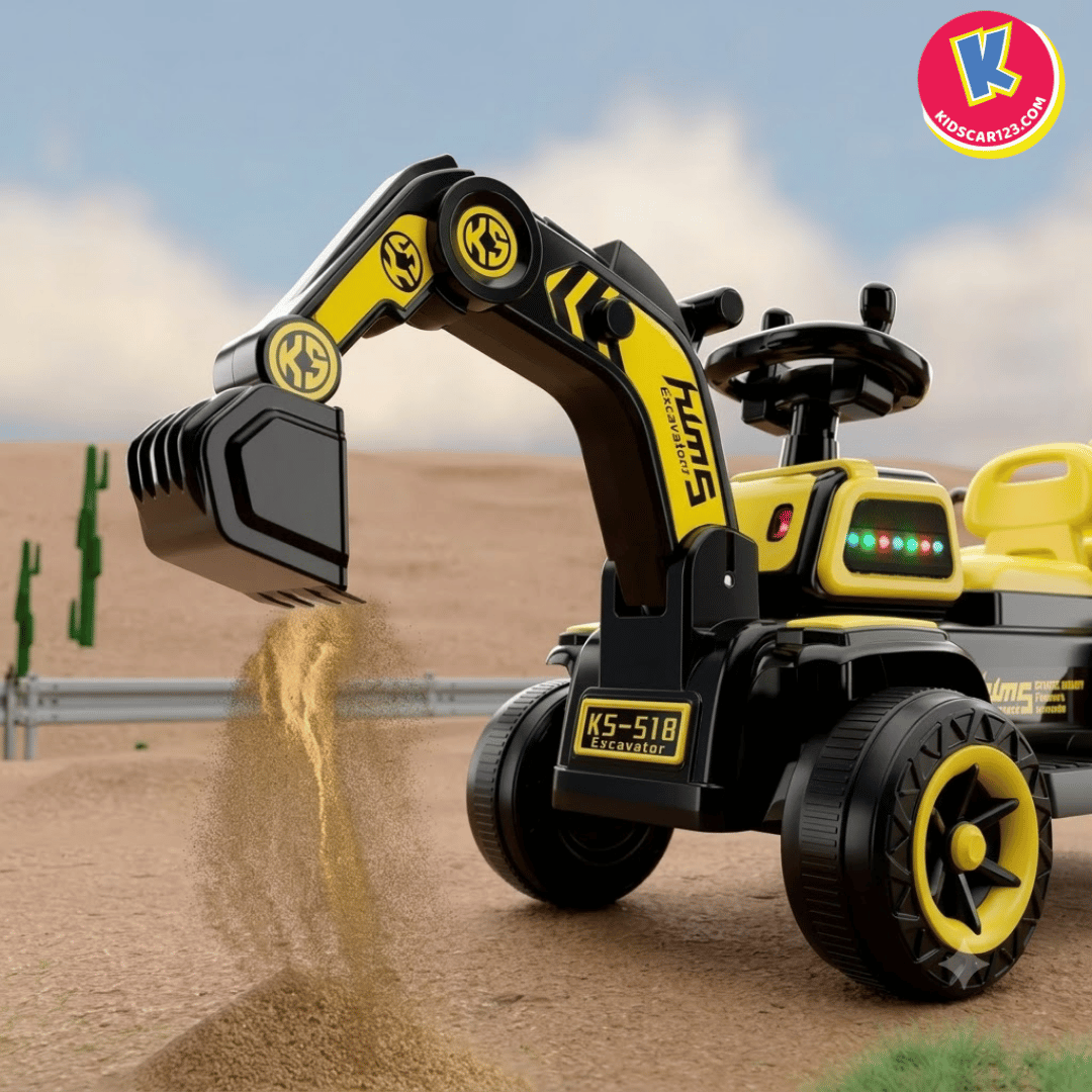 Hệ thống đầu múc linh hoạt của xe điên tre em KS-518