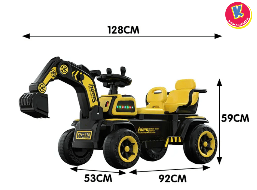 Kích thước xe ô tô tre em mô phỏng xe cẩu công trình KS-518