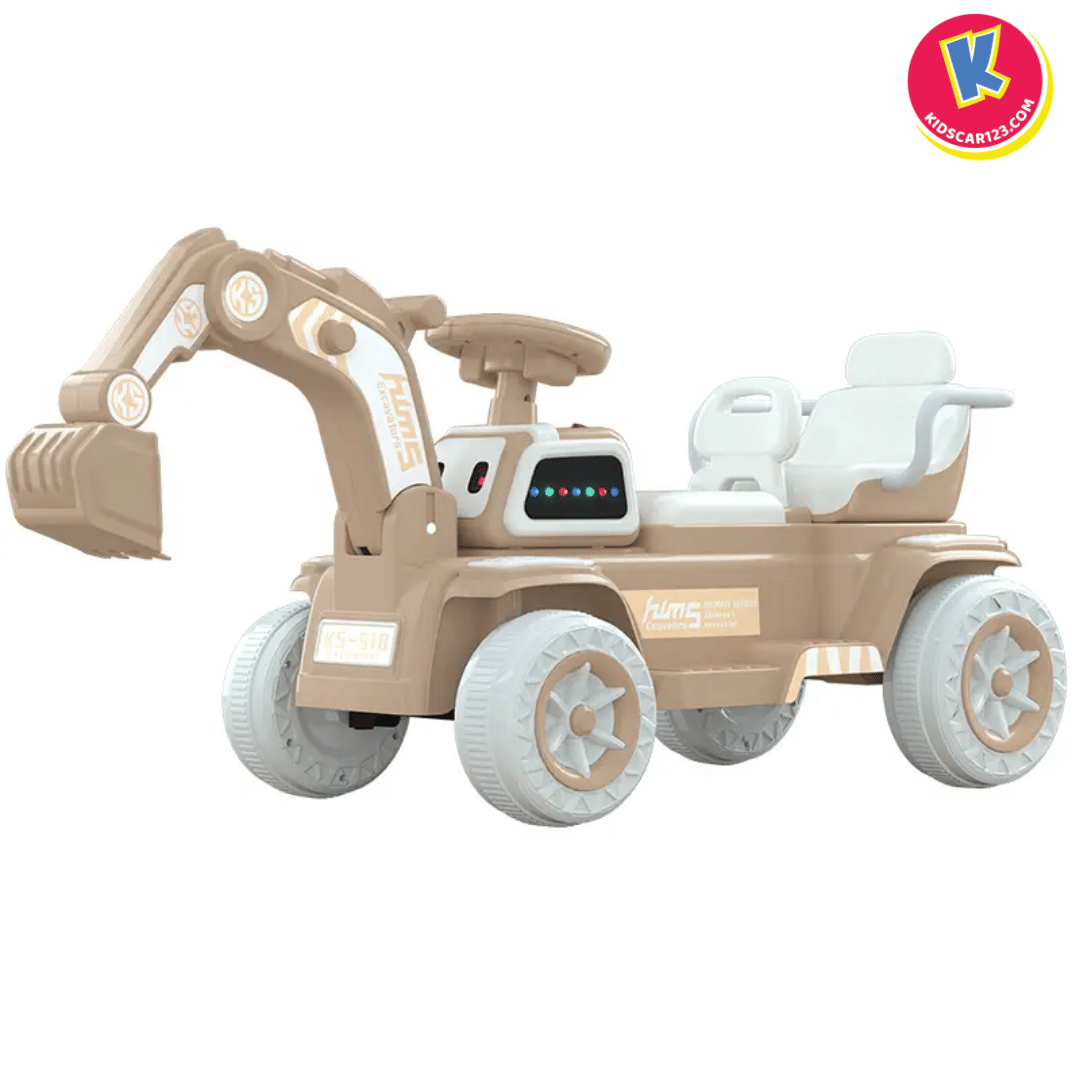 Màu Be Nâu thanh lịch của xe ô tô điện trẻ em KS-518