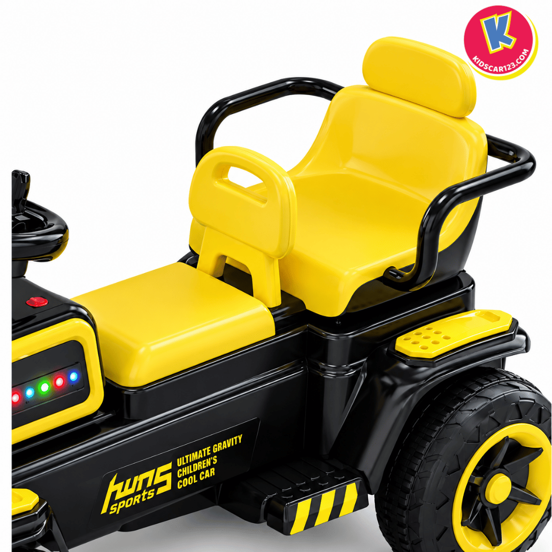 Xe điện cho bé thiết kế 2 chỗ ngồi rộng rãi giúp bé chơi cùng anh chị em