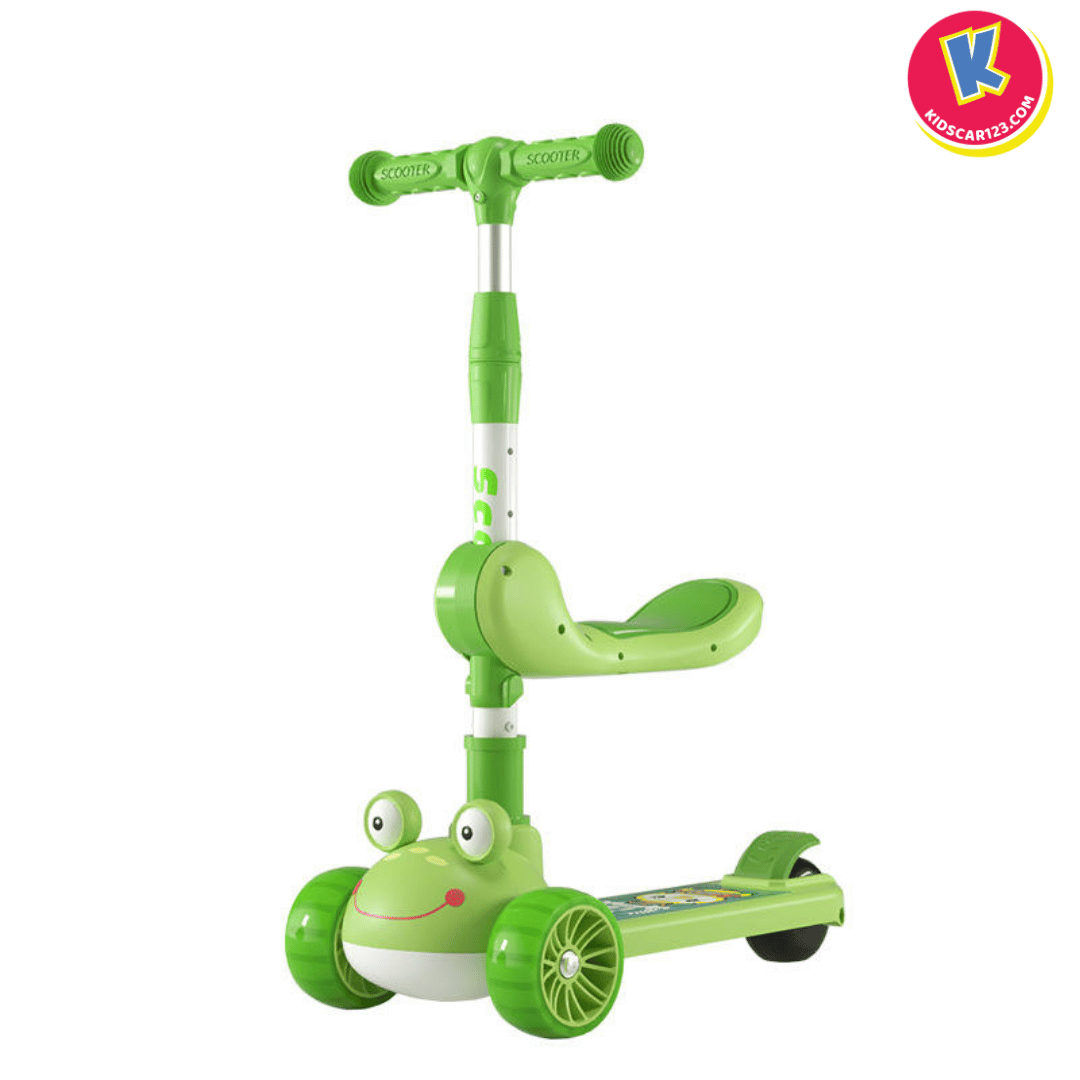 Xe scooter cho bé hình chú ếch 603 đa năng 3 in 1
