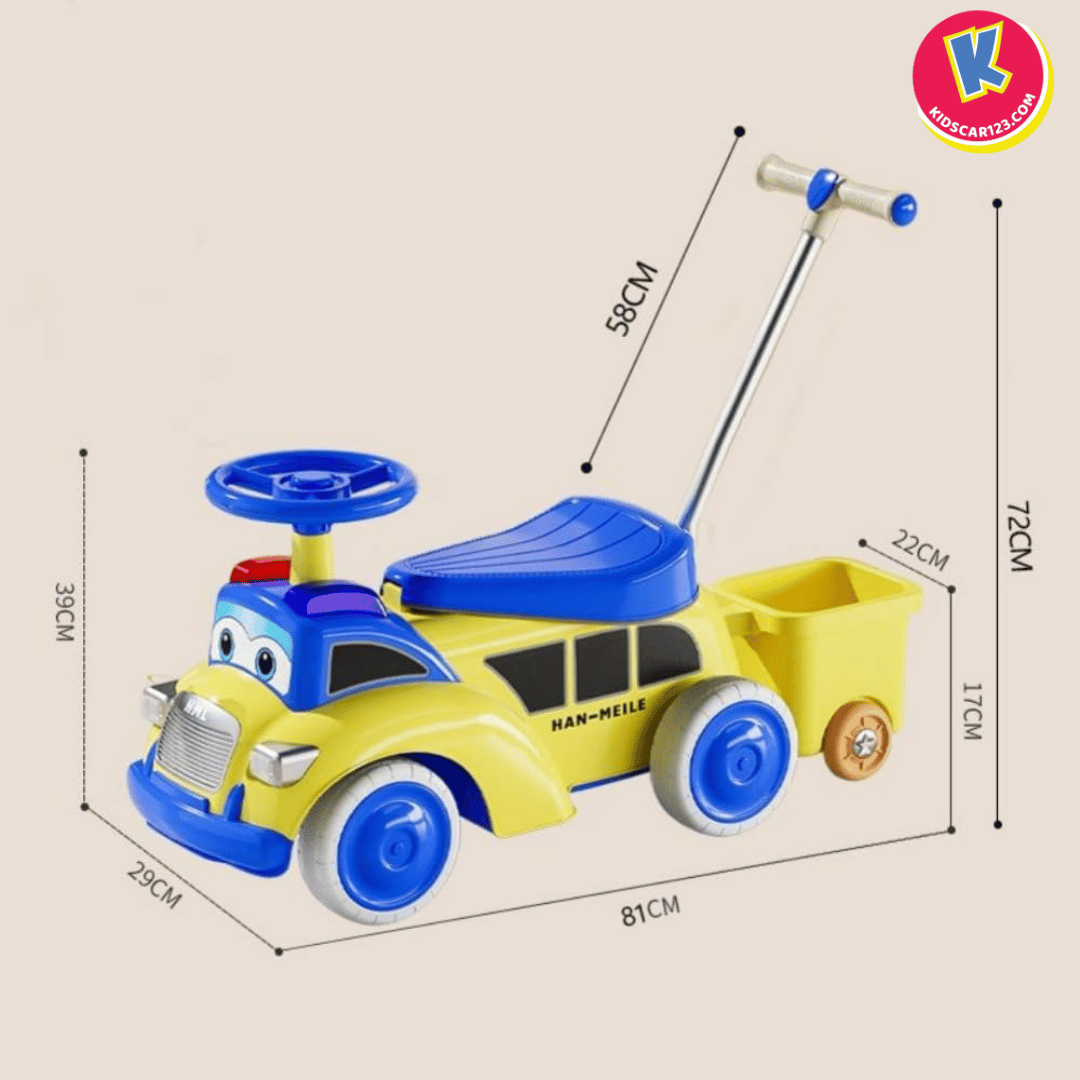 Kích thước xe đạp chòi chân ô tô 618