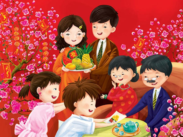 Bạn bè đón Tết cùng nhau