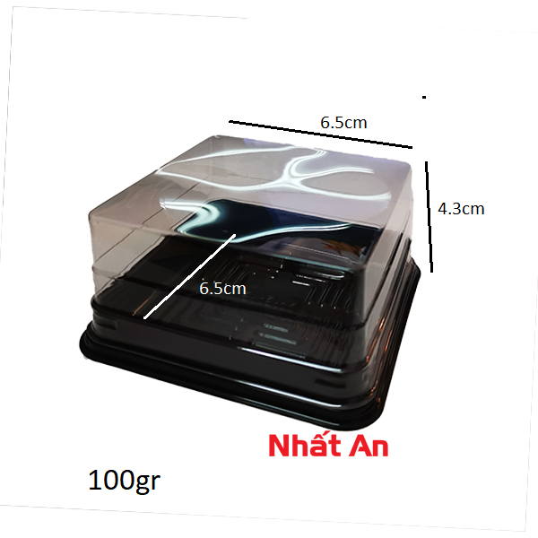 Khay trung thu đế đen 100gr (Loại mỏng) - 50 cái