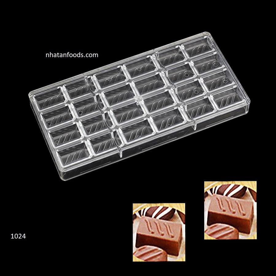 1024 - Khuôn socola bonbon hình chữ nhật