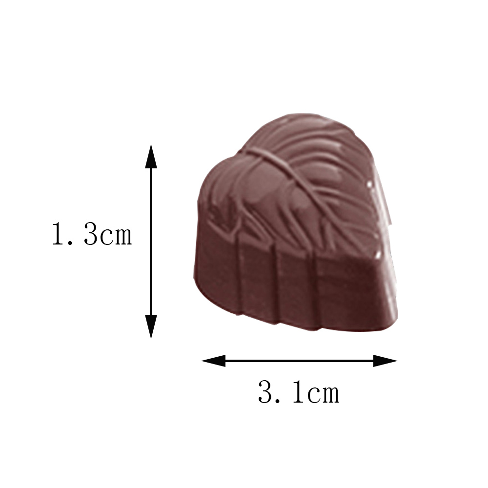 1046 - Khuôn socola bonbon hình chiếc lá bầu