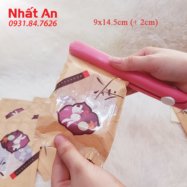 Túi hàn trung thu thỏ ngọc thắt eo 125gr 9x14.5cm - 100 cái