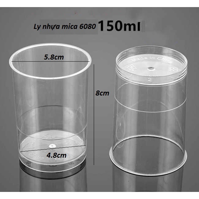 Ly nhựa mica trụ tròn LC- 6080