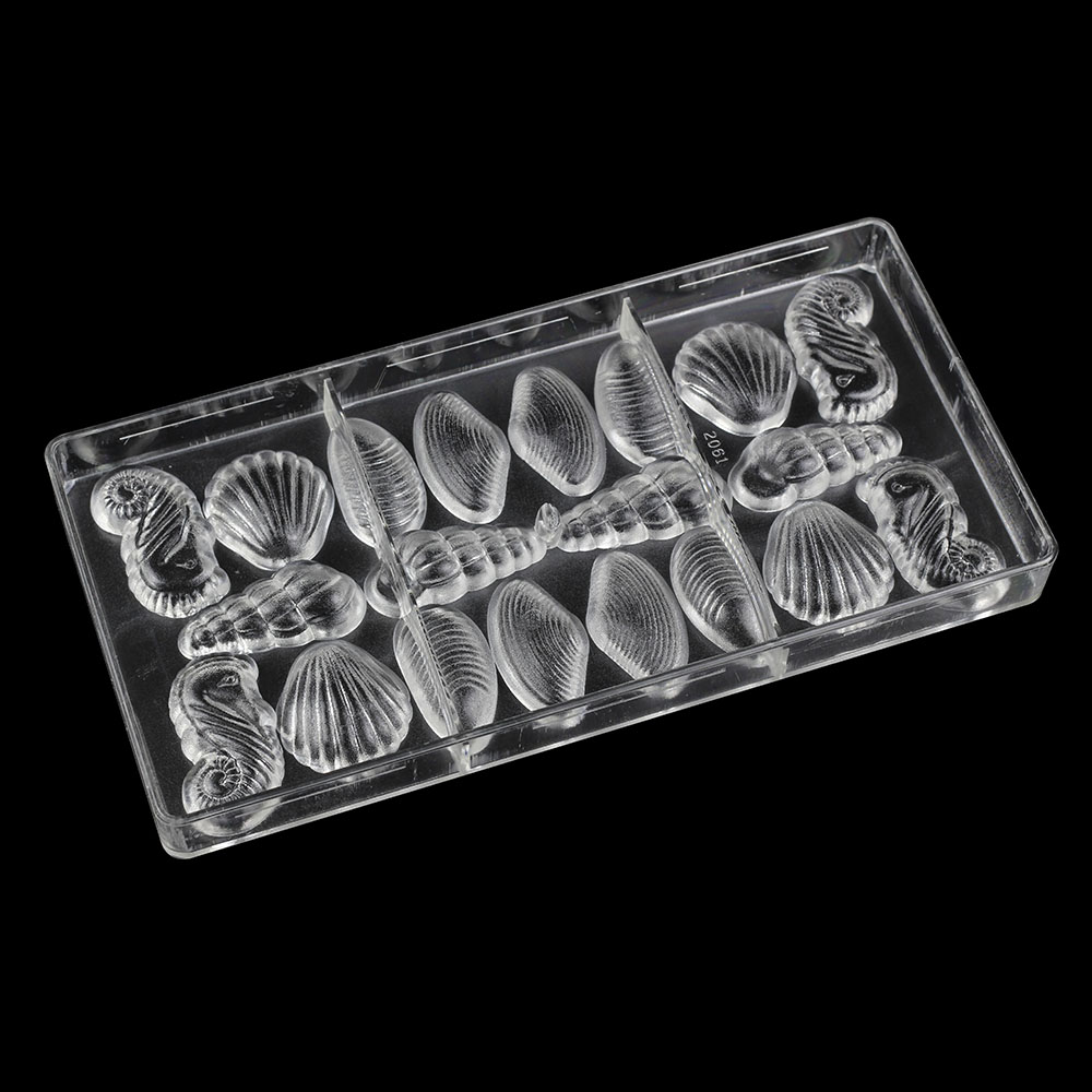 2061 - Khuôn socola bonbon hình ốc và sò.