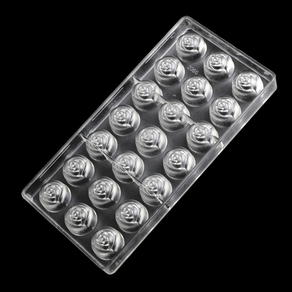 2066 - Khuôn socola bonbon hình hoa hồng