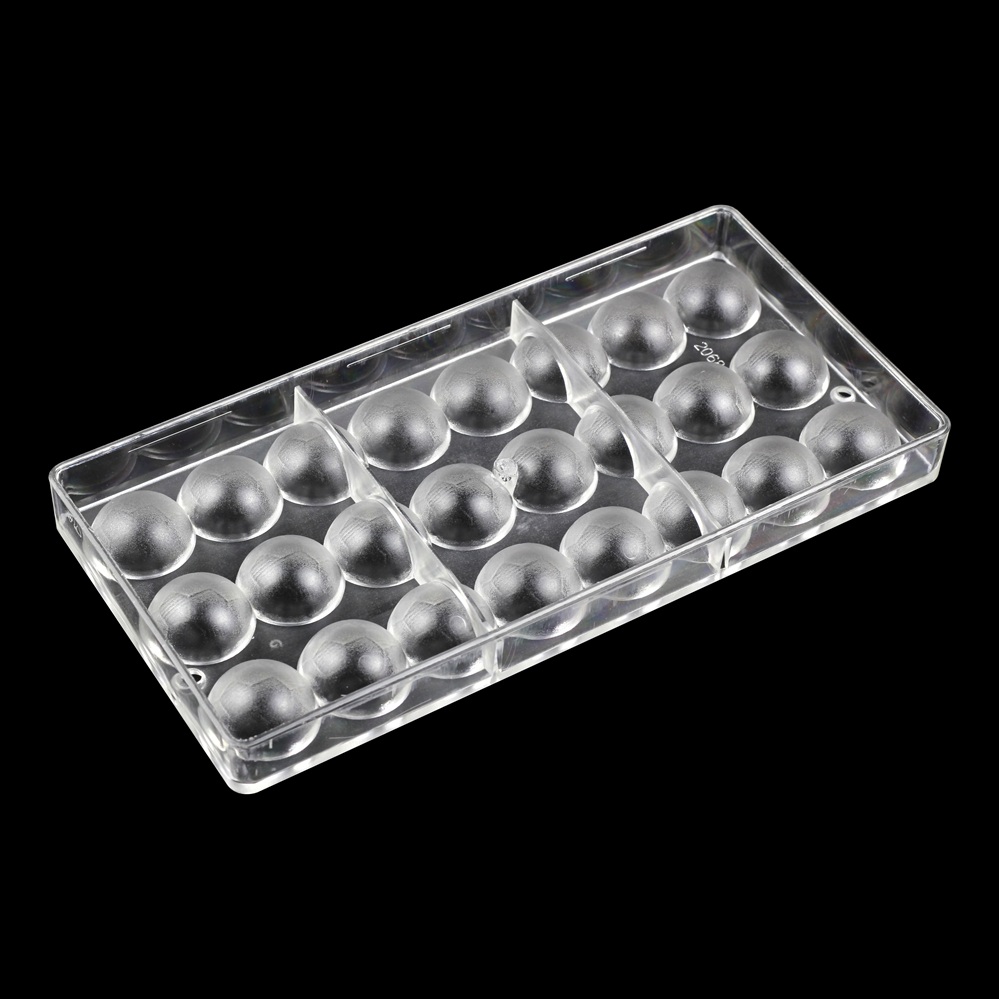 2068 - Khuôn socola bonbon hình tròn trơn 12gr