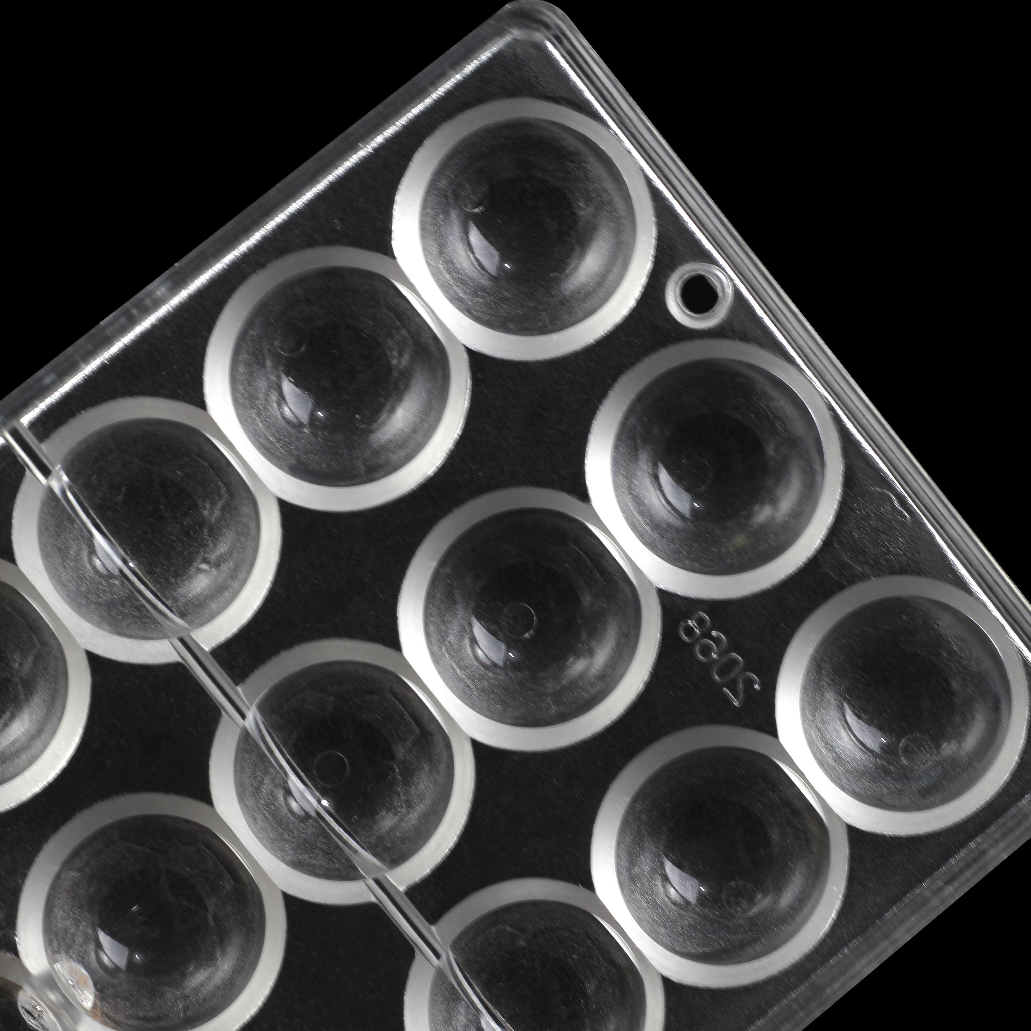 2068 - Khuôn socola bonbon hình tròn trơn 12gr