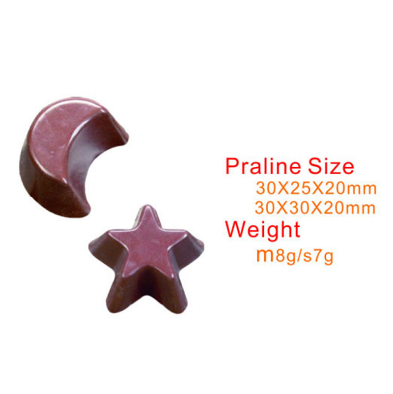 2213 - Khuôn socola bonbon hình trăng và sao