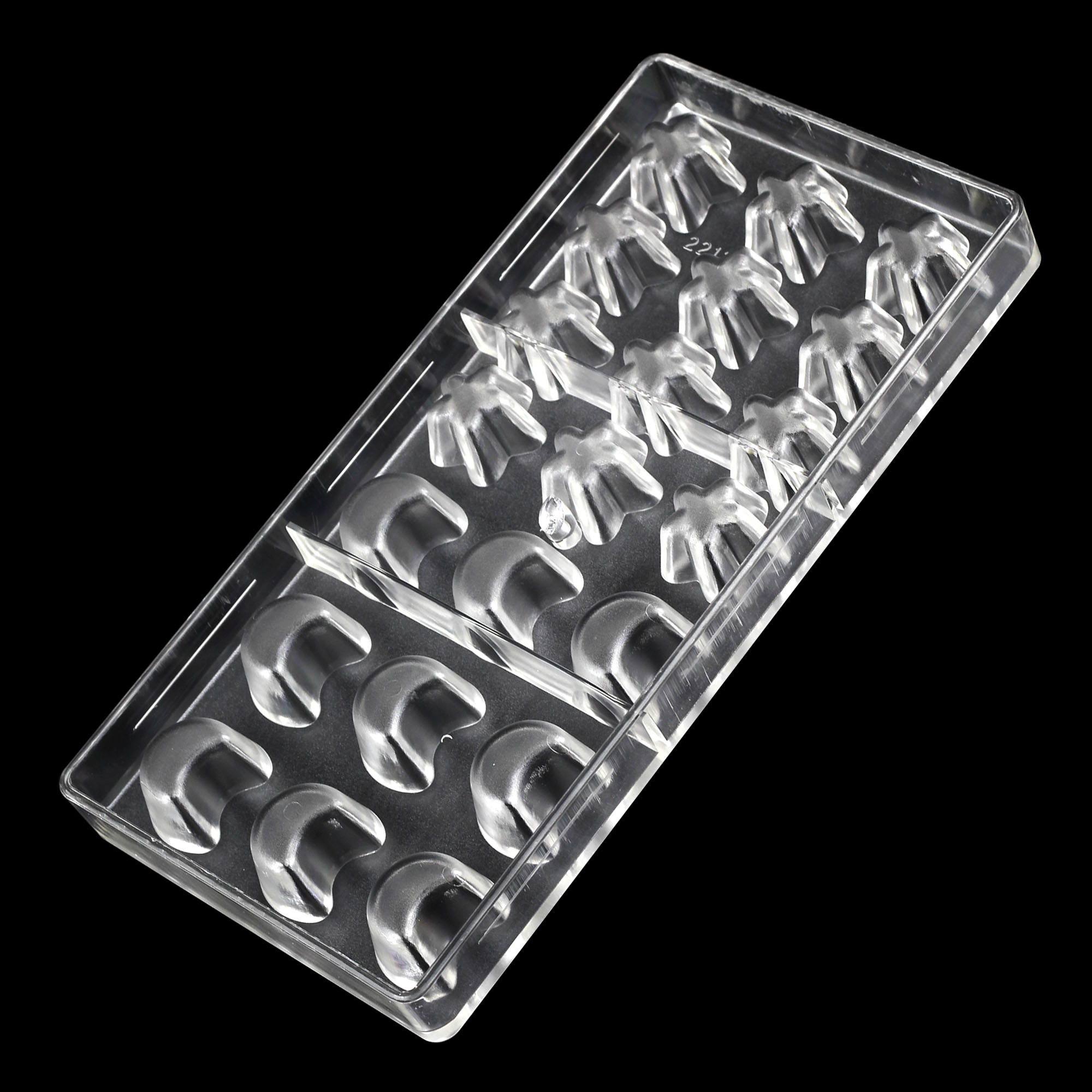 2213 - Khuôn socola bonbon hình trăng và sao