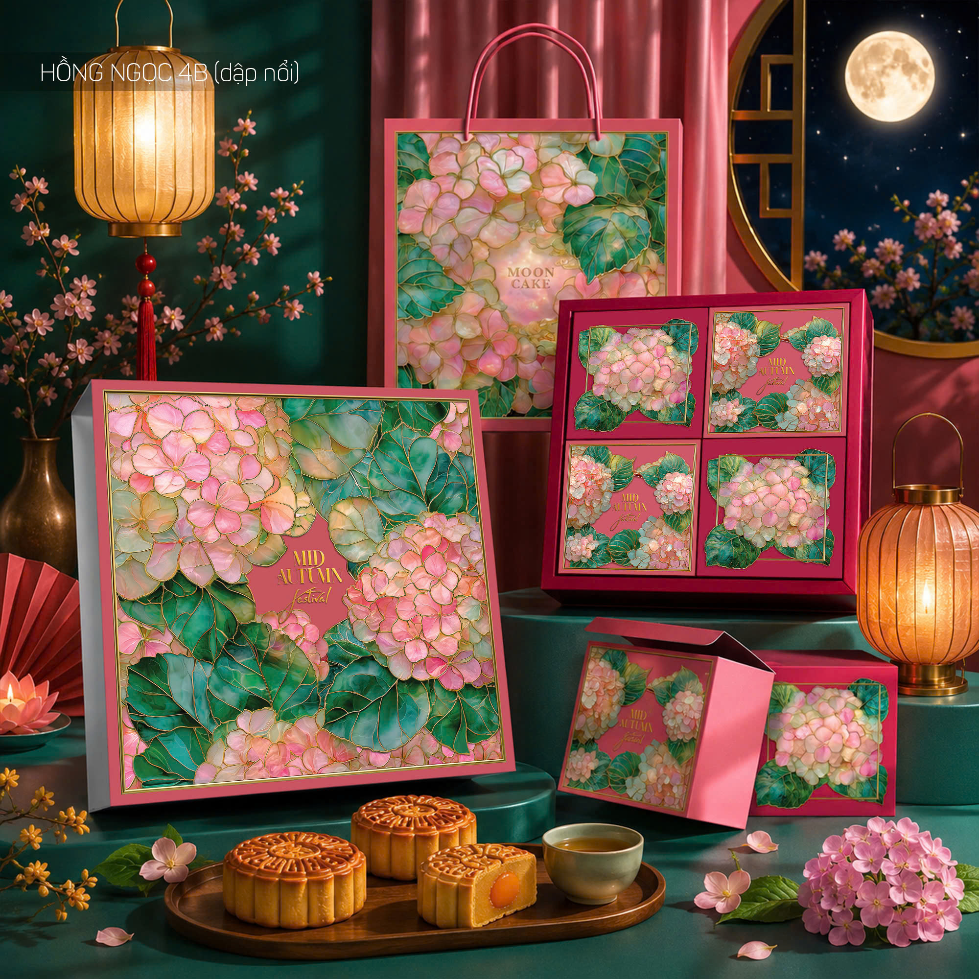 Hộp trung thu hồng ngọc 4B