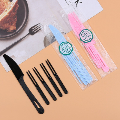 Bộ dao nĩa trung thu màu sắc (2 màu)