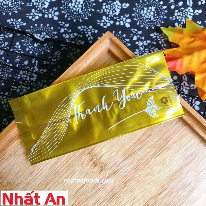 Túi hàn thanh gạo lứt Thank you 5 x12cm