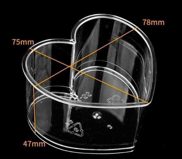 Ly nhựa mica tim WH-55