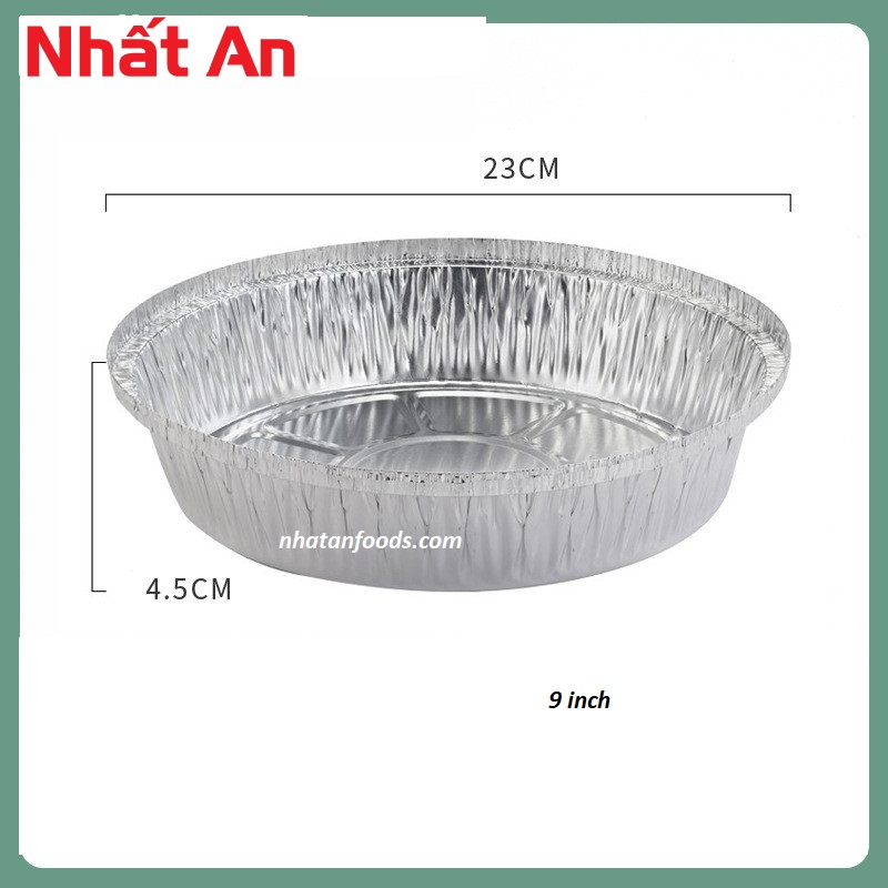 Khuôn giấy bạc tròn cho nồi chiên không dầu Có 3 size:
