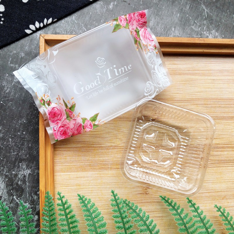 Túi hàn Trung Thu hoa hồng 100g - 125gr - 100 túi