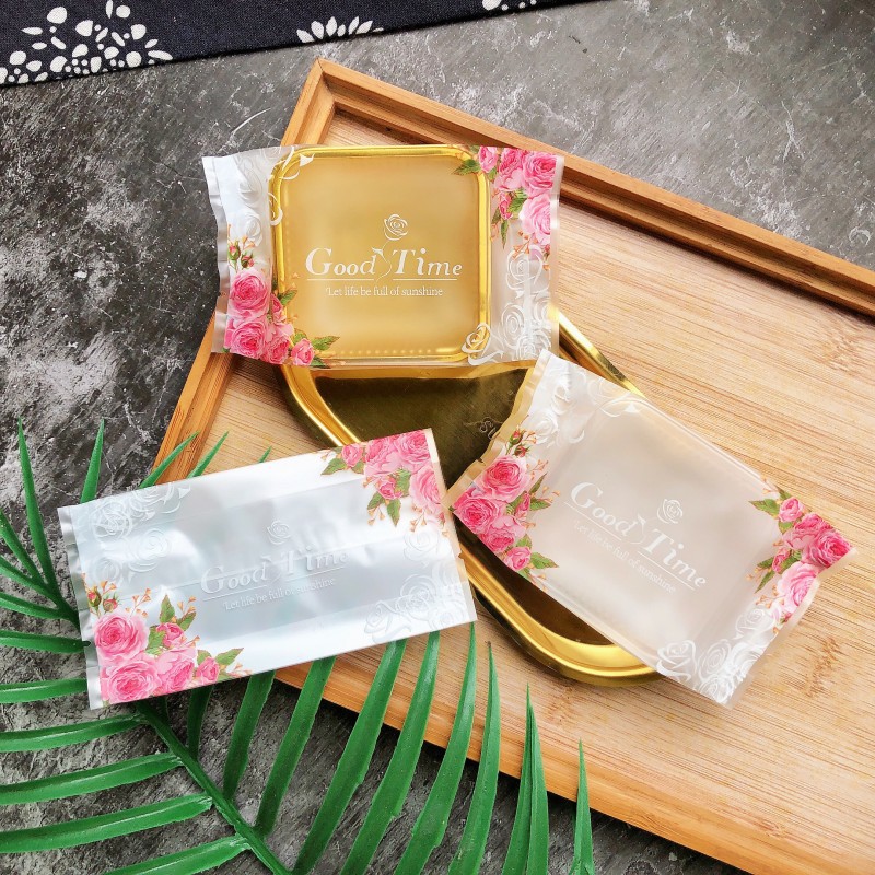 Túi hàn Trung Thu hoa hồng 100g - 125gr - 100 túi