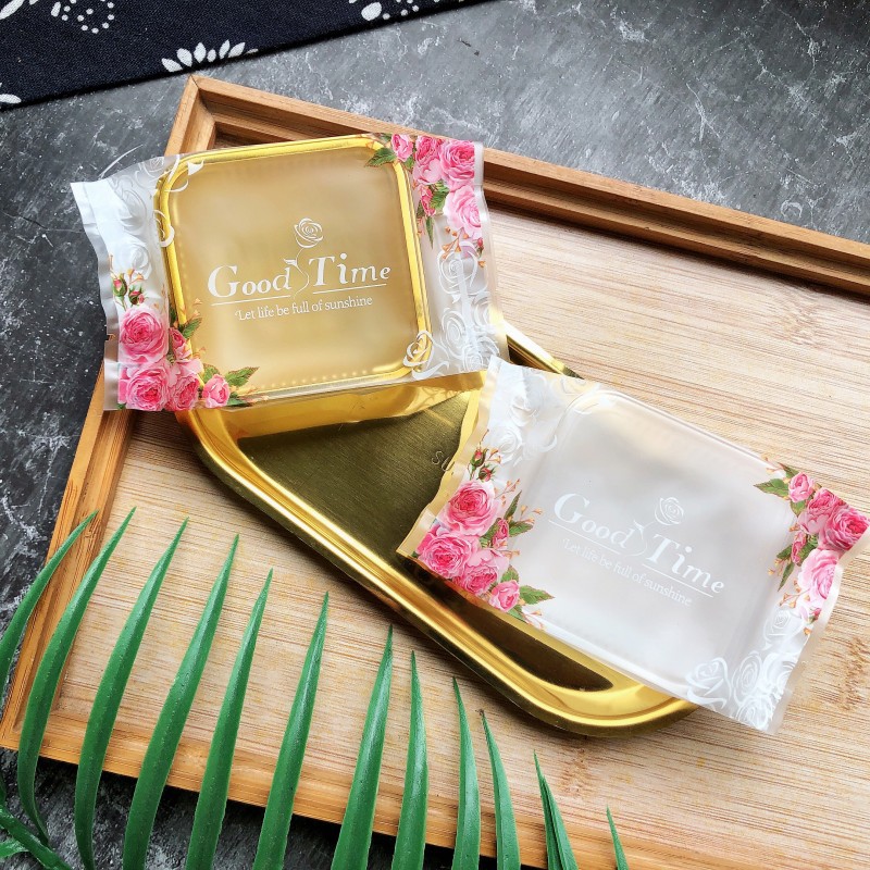 Túi hàn Trung Thu hoa hồng 100g - 125gr - 100 túi