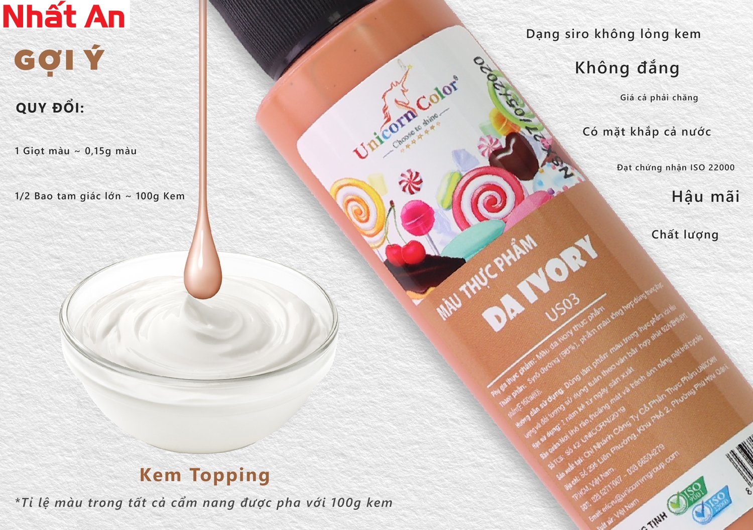 Màu nước Ivory Unicorn 210gr