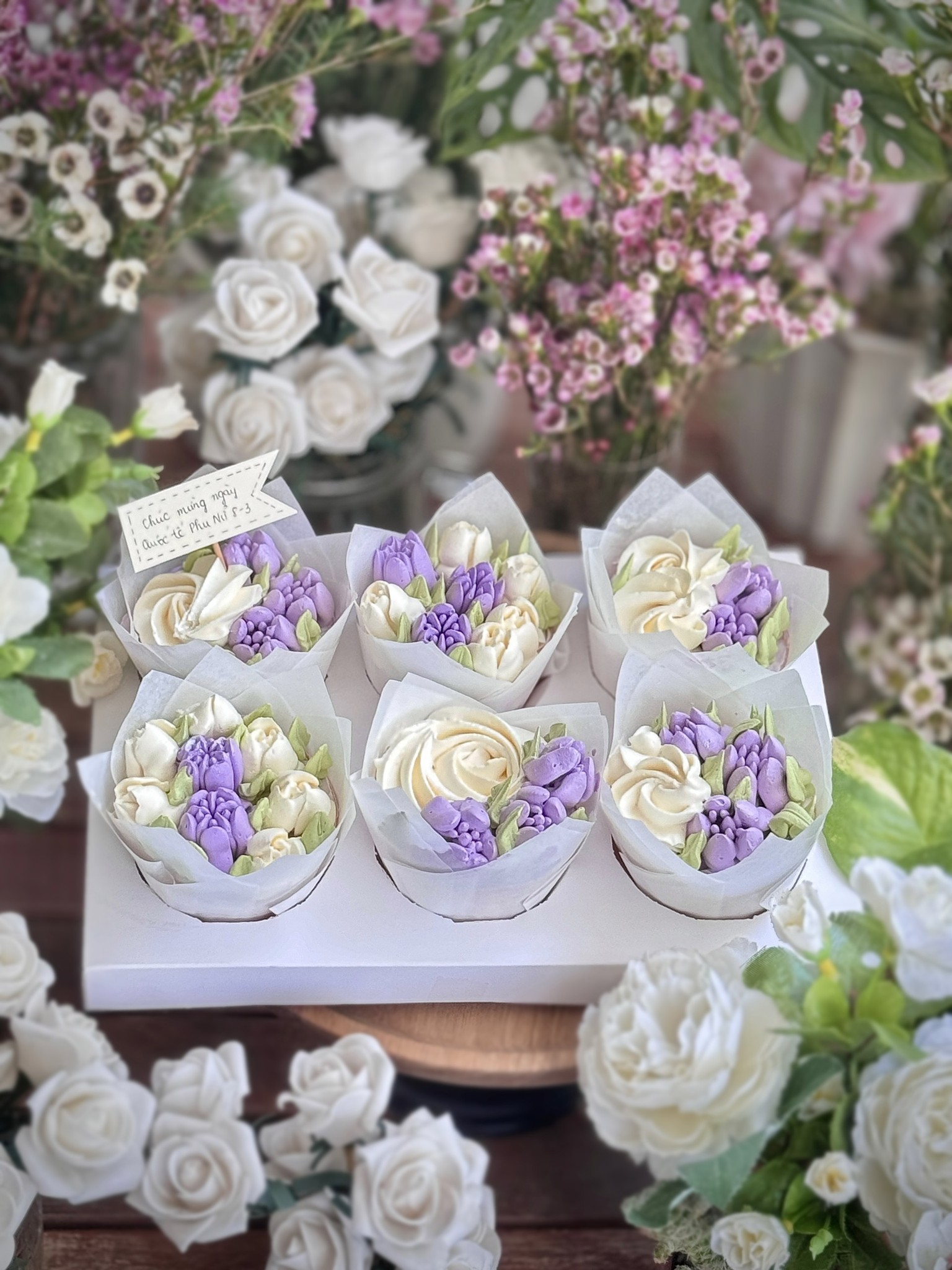 Cup giấy (chén giấy) tulip màu xanh lá 50 cái