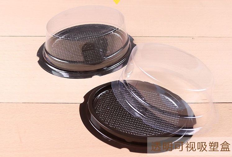 Hộp nhựa oval đế đen F71