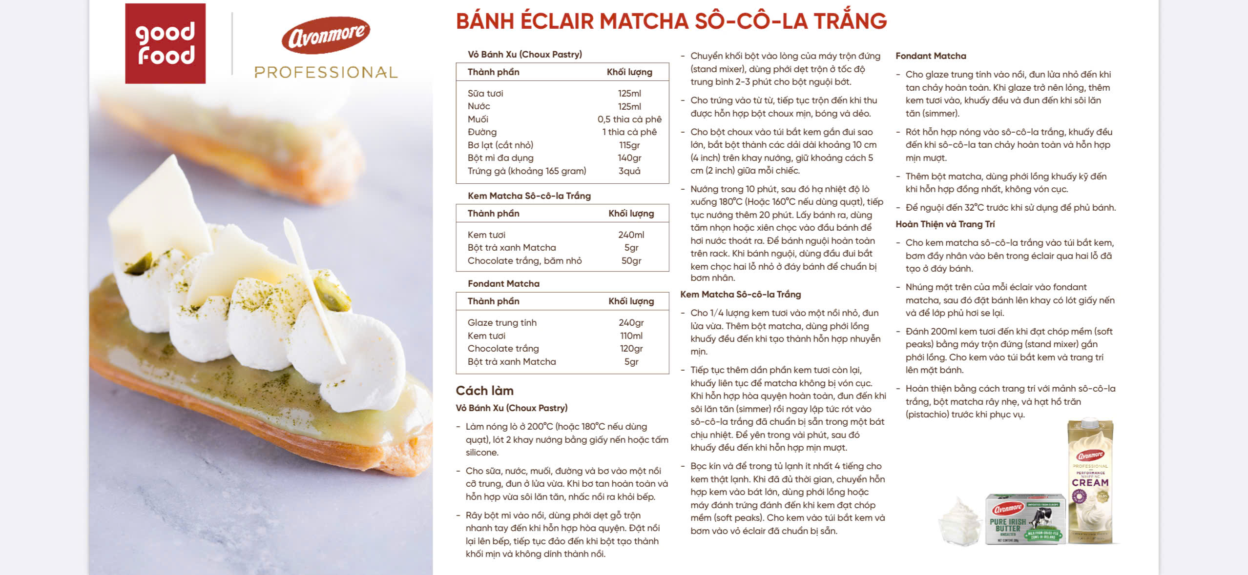 Whipping cream Avonmore / Kem sữa tươi 1 Lít