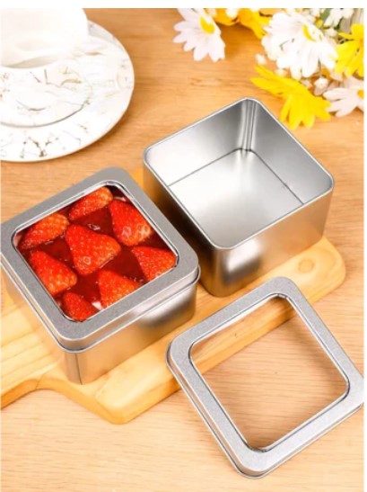 Hộp thiếc vuông HT7402 9x5.5cm