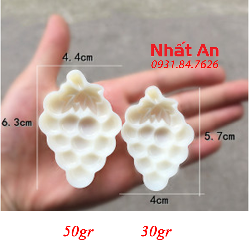 Khuôn trung thu chùm nho (30gr & 50gr)